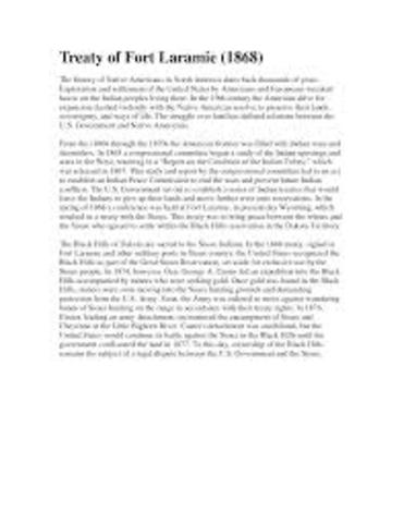 Treaty of Fort Laramie