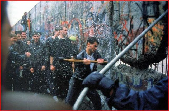 Berlin Wall comes down