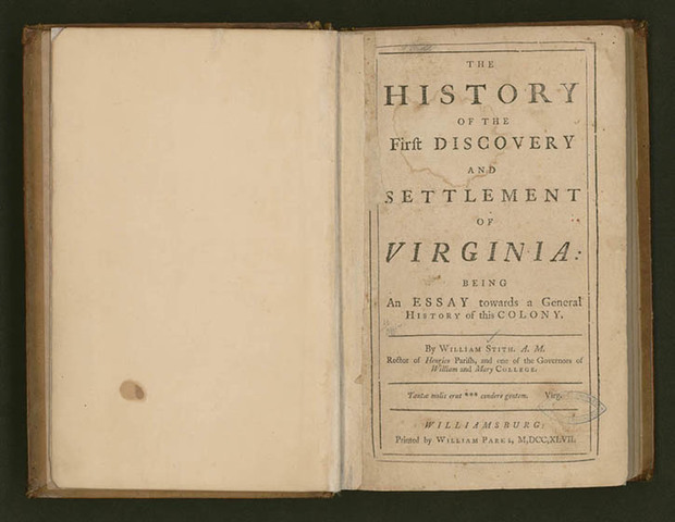 "The General History of Virginia"