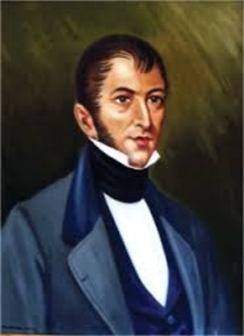 Nicolas Bravo preso en el Rancho de Dolores