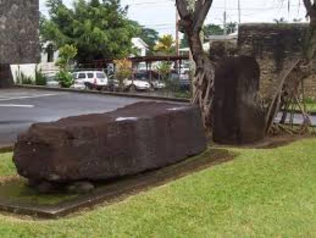 Naha Stone Overturned