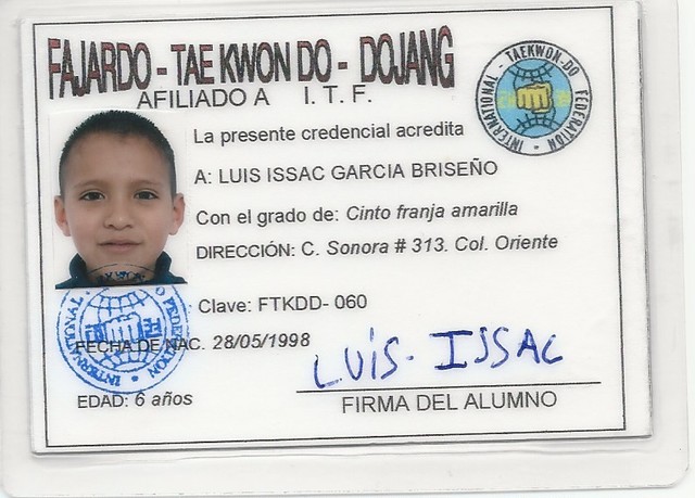 Pase mi primer examen de la clase de TAE KWON DO