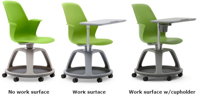 Fixed Desks Removed, Flexible Mobile Chairs and Desks Installed