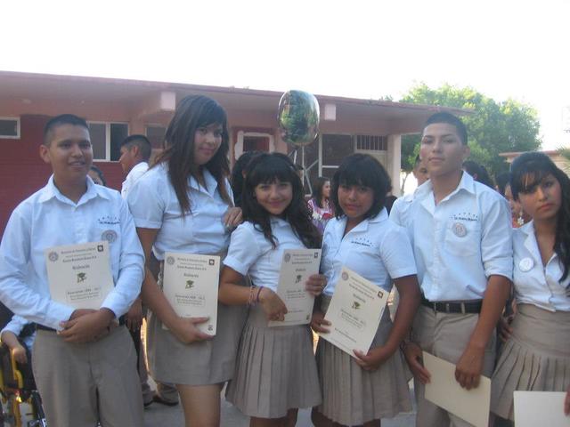 Graduacion de la secundaria.
