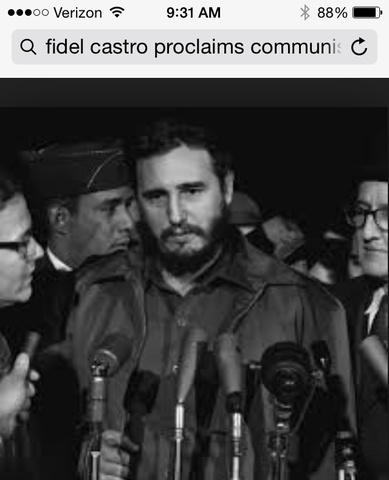 Fidel Castro Proclaims Communist Cuba
