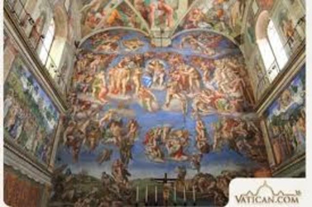 Michelangelo begins painting Sistine Chapel