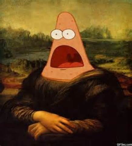 Da Vinci paints the Mona Lisa