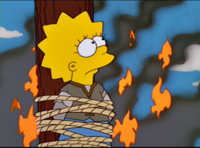 Joan of Arch burned at the Stake