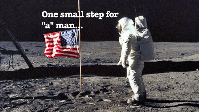 First man on the moon