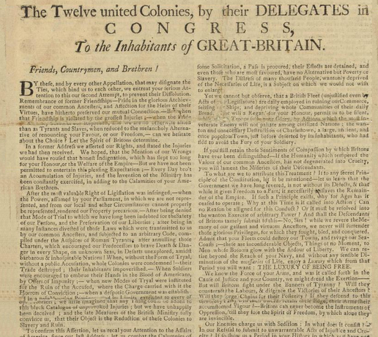 Olive Branch Petition