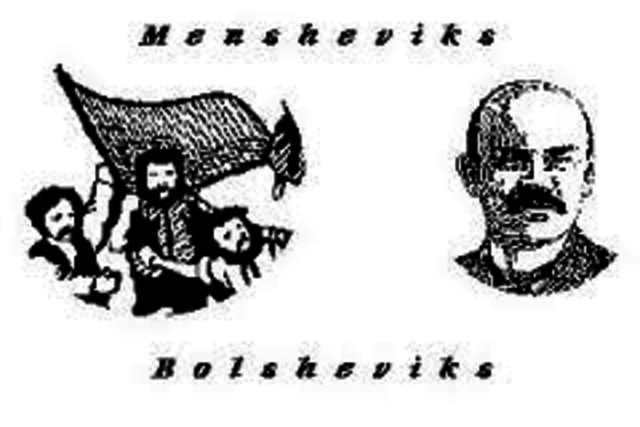 Mensheviks and Bolsheviks Split