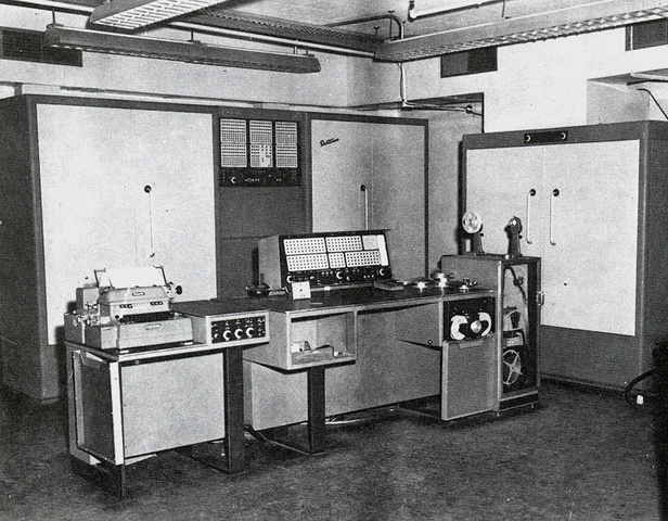 ElectroData computer in use, 1955
