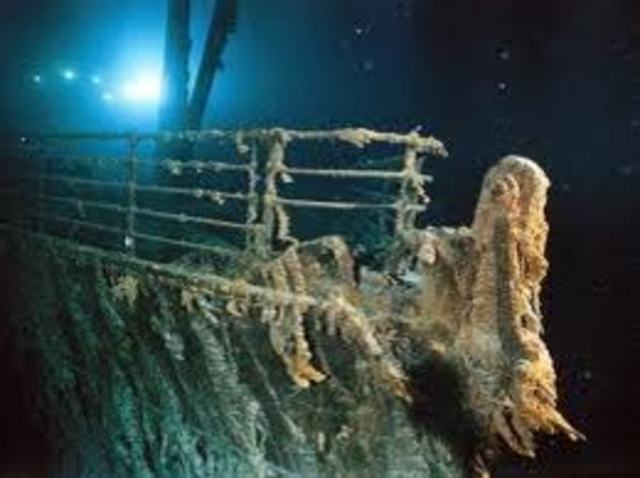 The remains of the titanic