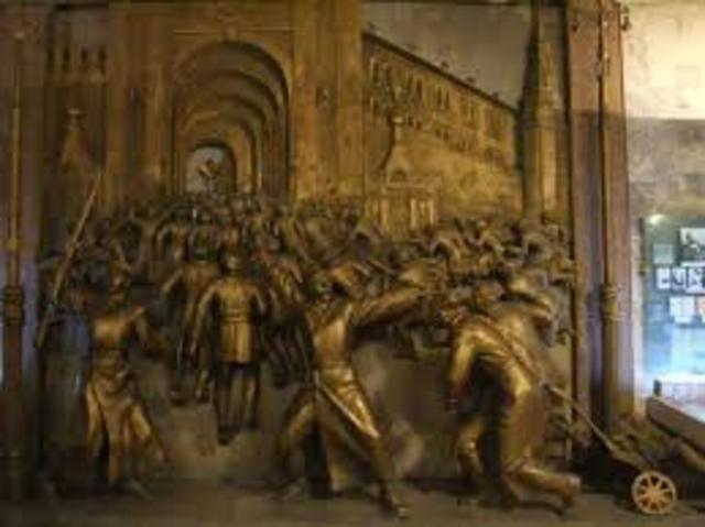 Vladimir Lenin and the Bolsheviks capture the WInter Palace