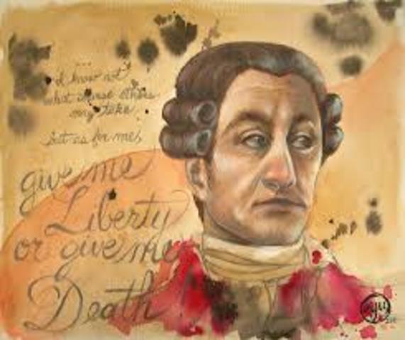 Patrick Henery Gives Speach