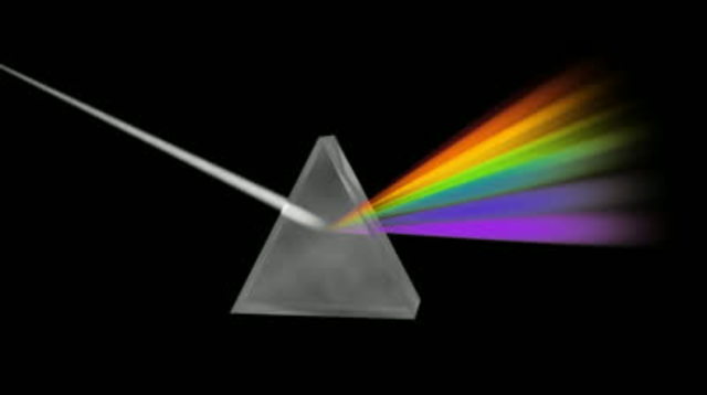 Isaac Newton discovered that white light is a combination of all of the colors combined
