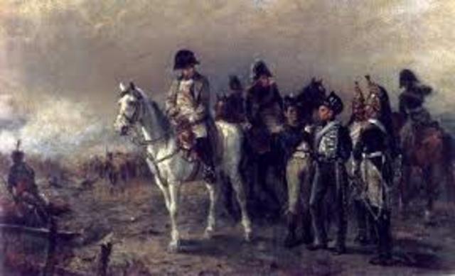 Napoleon defeated at @ waterloo