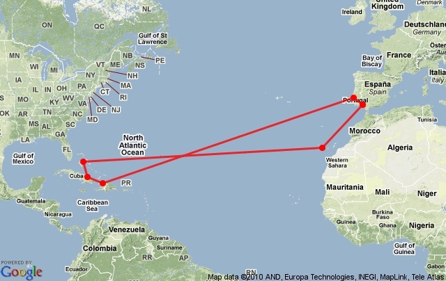 1st voyage of Columbus