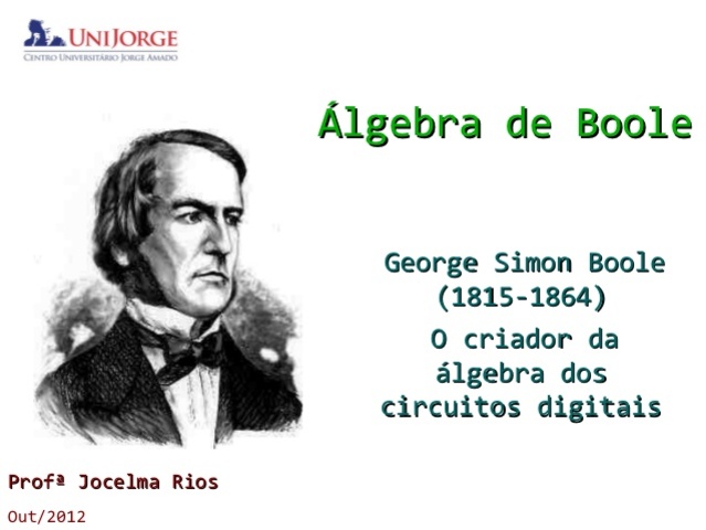 Álgebra boleana 1854