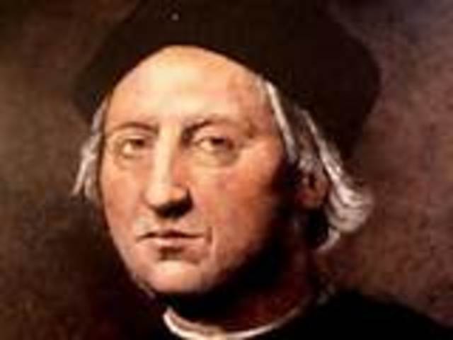 Christopher Columbus lands in the New World!