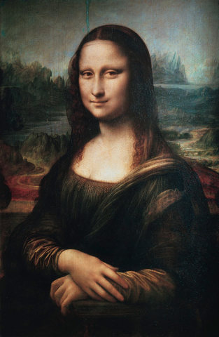Da Vinci paints the Mona Lisa