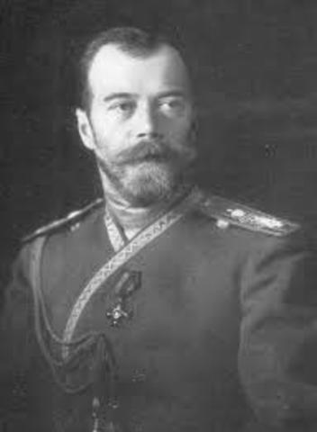 Czar Nicholas II abdicates the throne