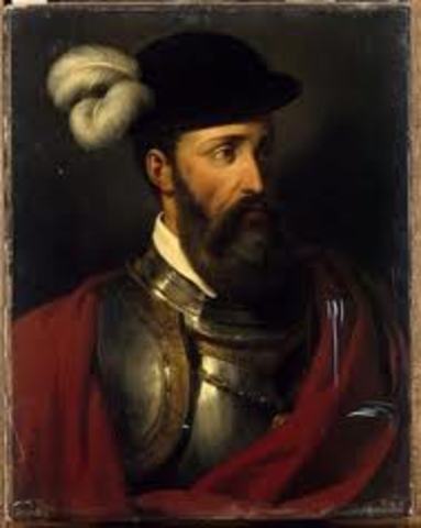 Atahualpa, the King of Inca, is beheaded by Francisco Pizarro