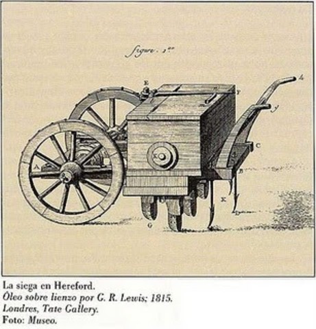 La máquina  sembradora.