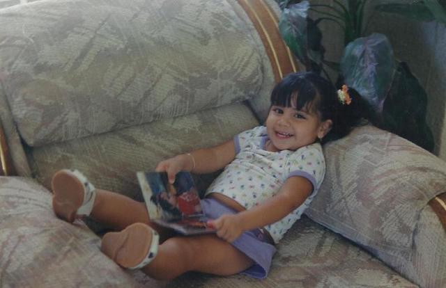 Aquí tenía dos años