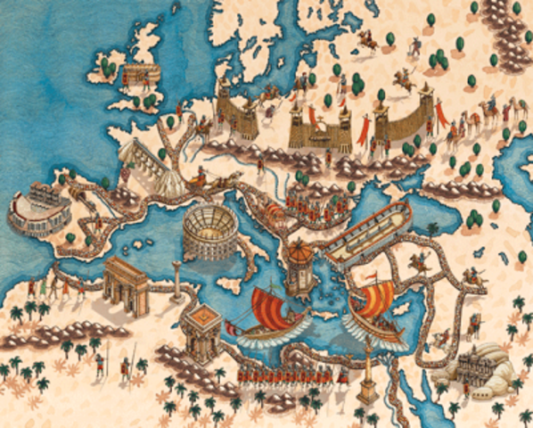 Caida del imperio Romano e inicio de la Edad Media