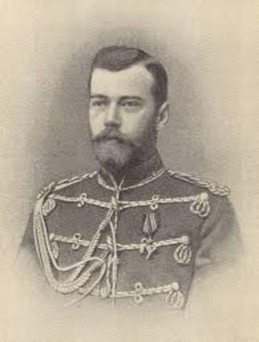 NIcholas II becomes Czar of Russia