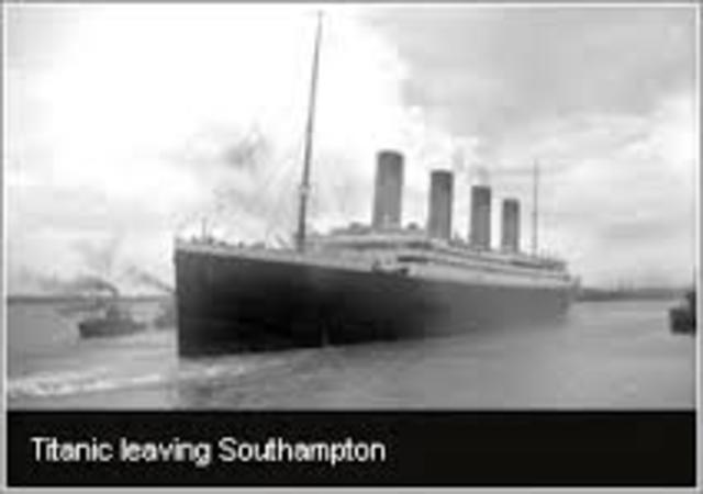 When the Titanic began the Maiden Voyage: