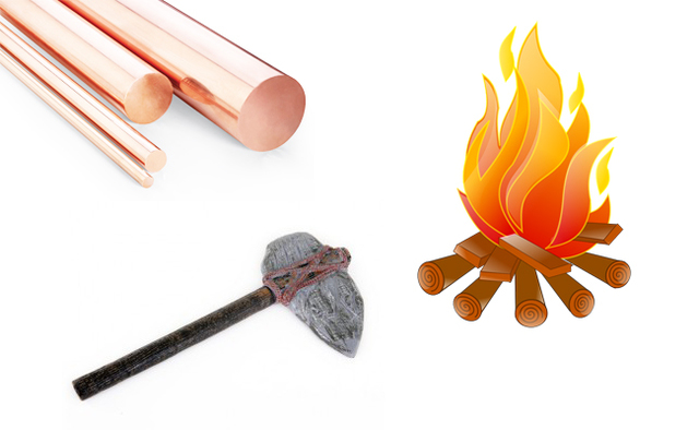 Hachas - Fuego - Cobre