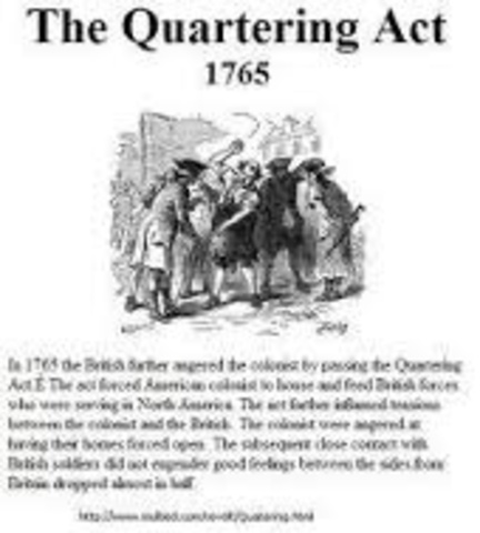 The Quartering Act of 1765
