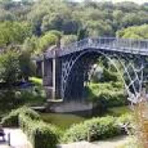 First cast iron bridge built 1781