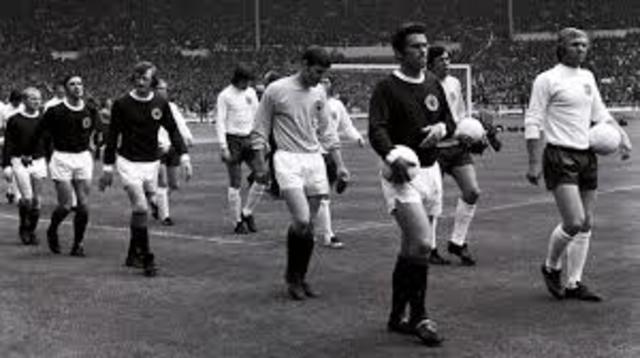 first televized socccer match Scottland vs. England