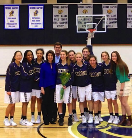 Yo fui a la campeonato estatal de basquetbol