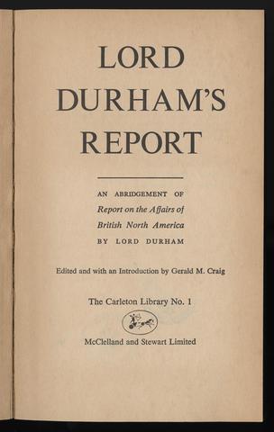 Durham's Report