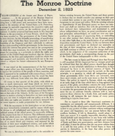 Monroe Doctrine
