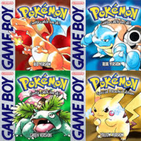 Pokemon Red, Blue, Green and Yellow, the consoles are Gameboy and Gameboy Color. THe Copie sold is about 23.94 Million.