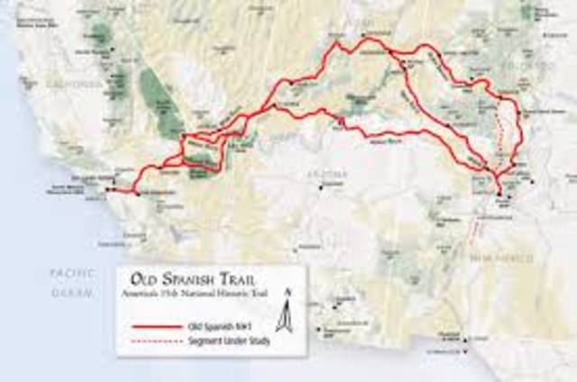 The Old Spanish Trail was used for trade.