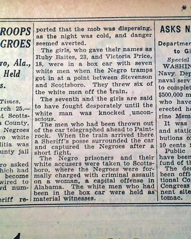 Scottsboro Boys Arrested