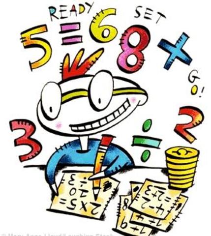 My first maths class in English