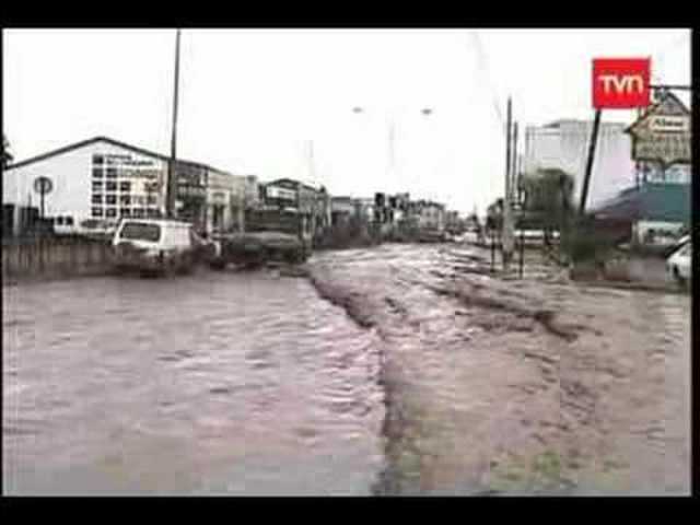 Aluvión en Quebrada de Macul