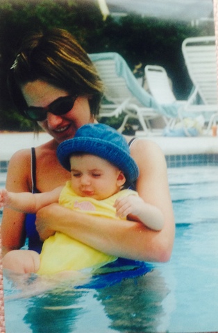 En Florida, tuve mi primer fiesta y mi primer en la piscina