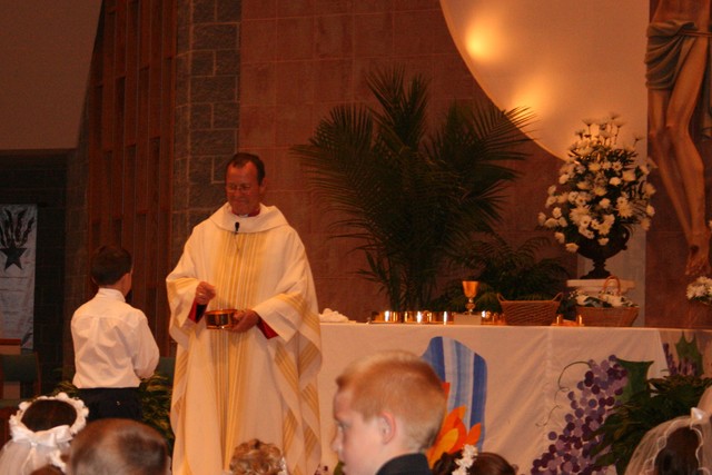 Recibí la primera comunión.