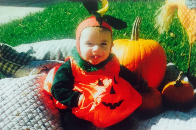 Mi primer Halloween estuve una calabaza