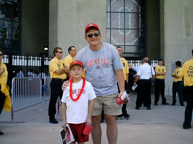Fui a mi primer juego de fútbol de Ohio State.