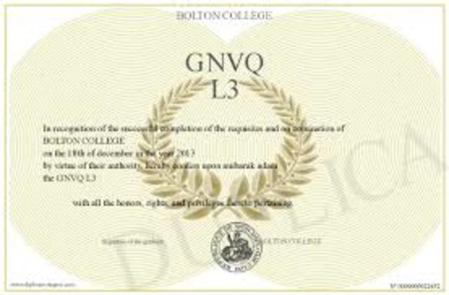 GNVQs introduced