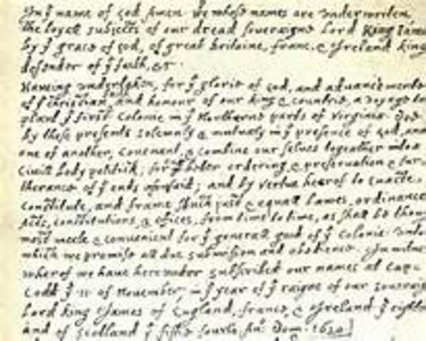 Mayflower Compact Written